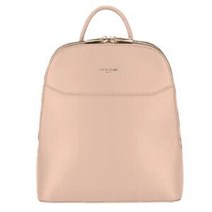 David Jones Women Fashion PU Leather Adjustable Straps Backpack Bag Gravel